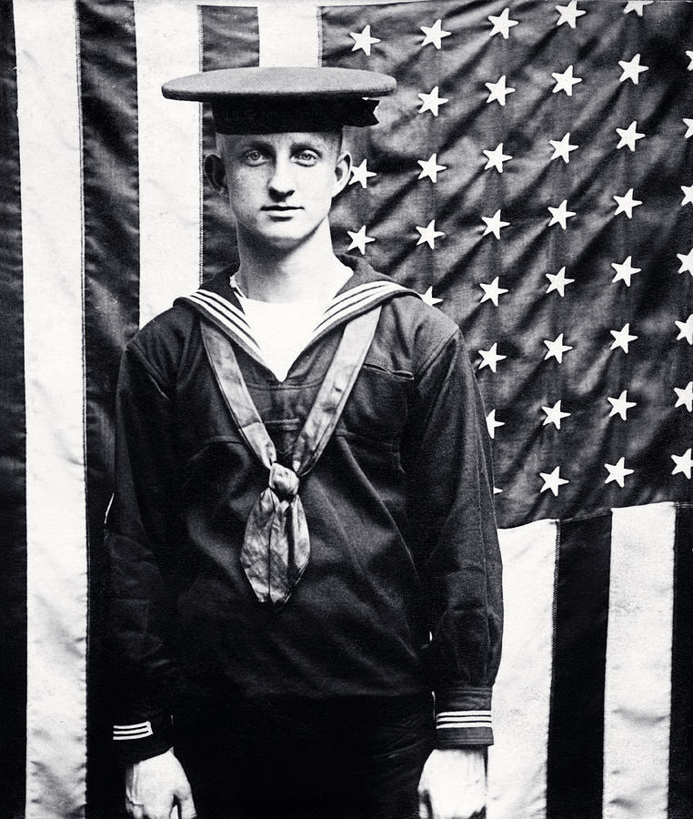 WWI American Navy Sailor Photograph by Historic Image