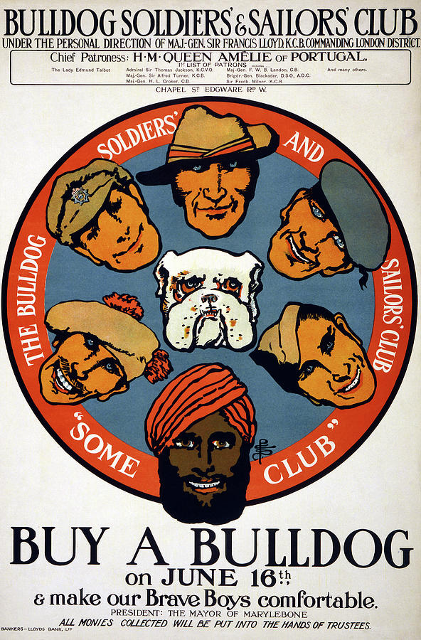 Wwi Buy A Bulldog, 1915 Painting by Granger