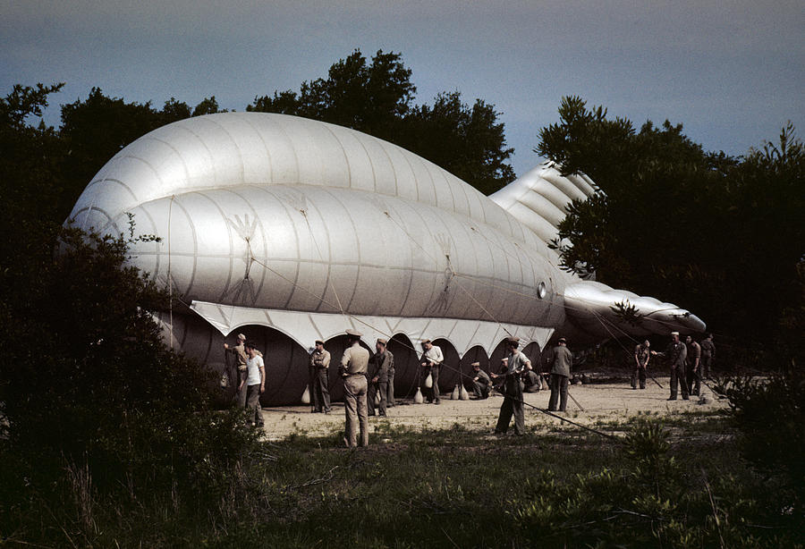 Wwii Barrage Balloon, 1942 Painting by Granger | Fine Art America