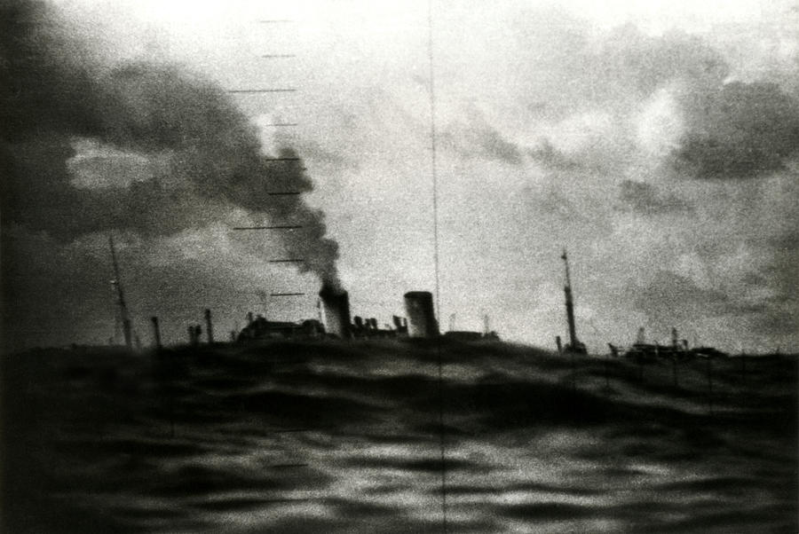 WWII Final Moments of Japanese Freighter Photograph by Historic Image