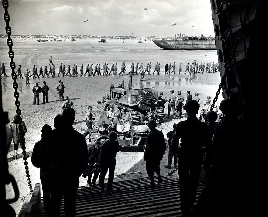 WWII German Prisoners at Normandy Photograph by Historic Image