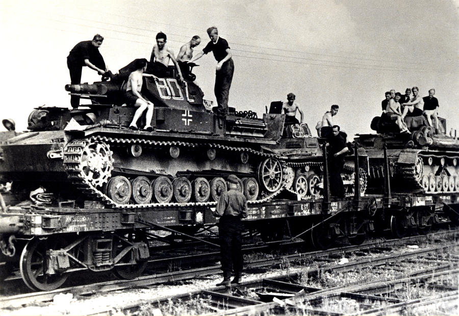 WWII German Tanks on the Eastern Front Photograph by Historic Image ...