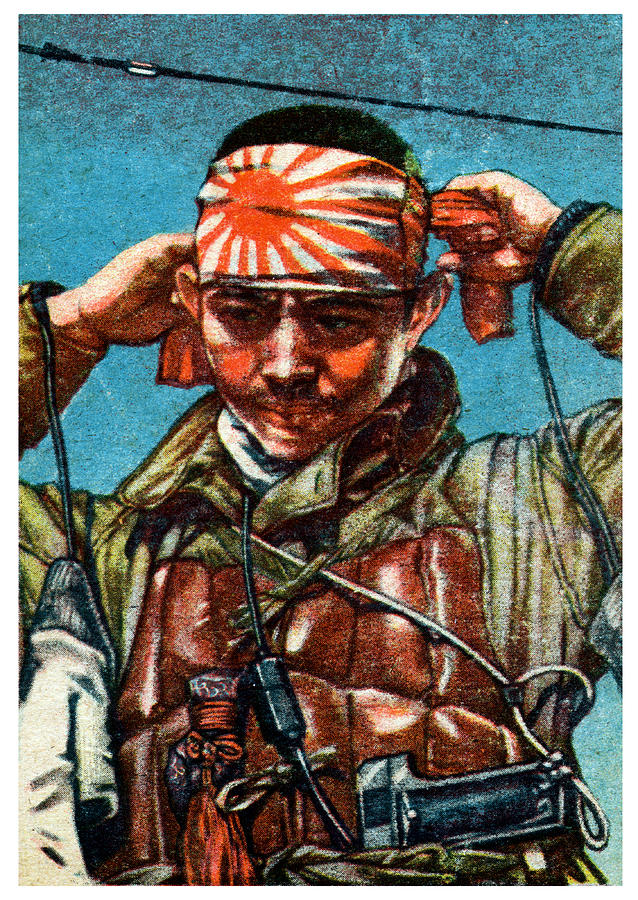 WWII Japanese Kamikaze Pilot by Historic Image