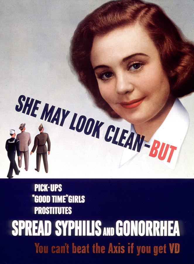 Wwii Std Poster, She May Look Clean - Photograph by Science Source