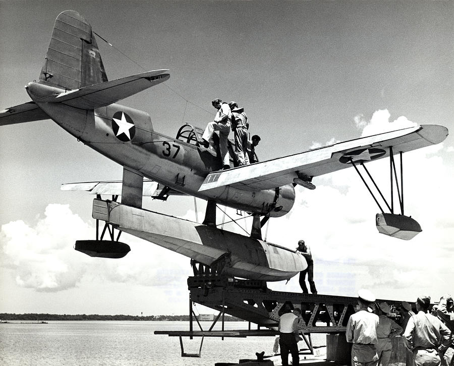 WWII US Navy Vought Kingfisher Photograph by Historic Image