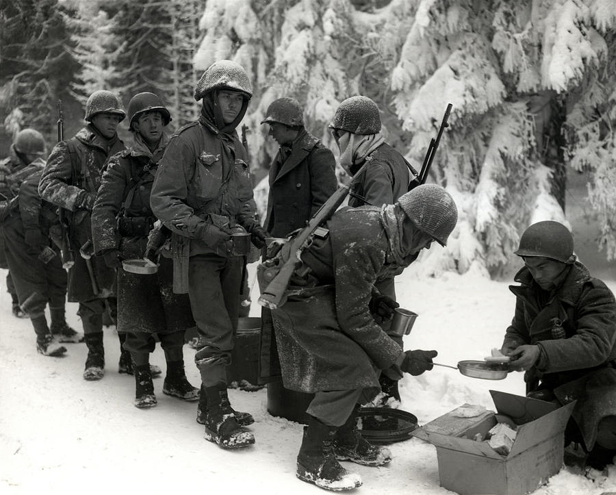 WWII Veterans Battle of the Bulge Photograph by Historic Image