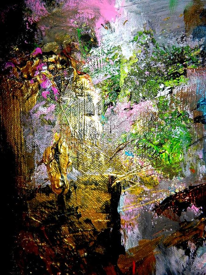 Rocky Mountains in Abstract Painting by Marina R Vladis Fine Art America