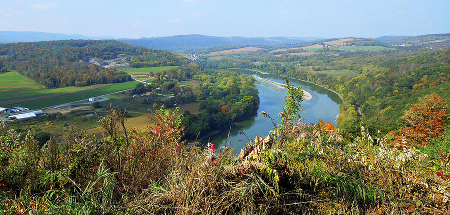 Wyalusing Rocks Overlook Susquehanna River Pennsylvania Photograph by A Macarthur Gurmankin
