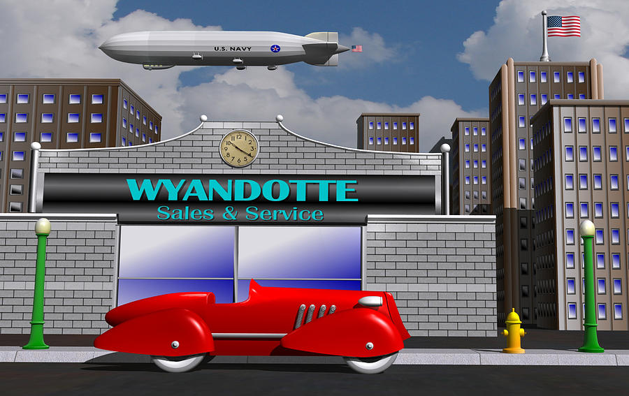 Wyandotte Racer Digital Art by Stuart Swartz