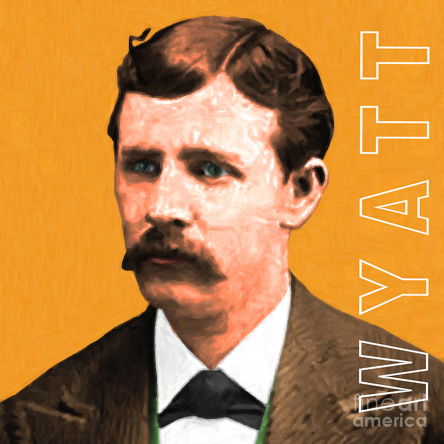 Wyatt Earp 20130518 square with text. is a photograph by Wingsdomain Art an...
