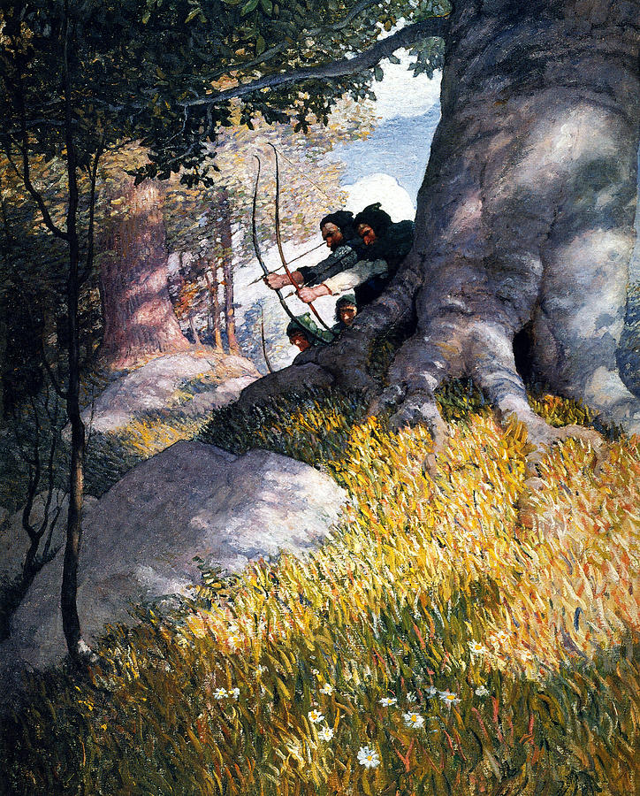 Robin Hood, 1917 Painting by N C Wyeth