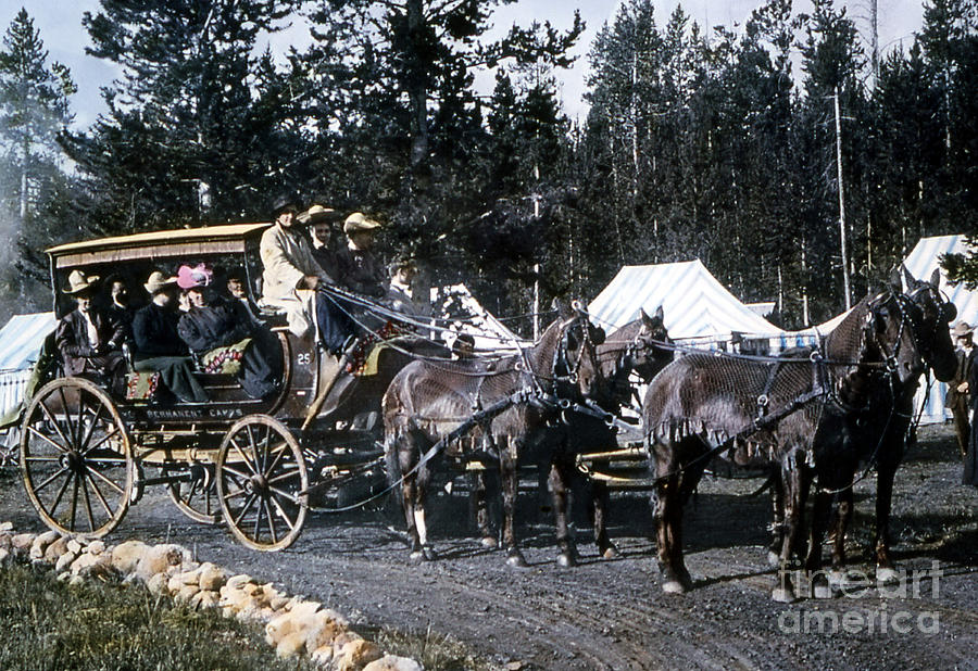Yellowstone National Park Photograph - Wylie Coach Yellowstone National Park by NPS Photo