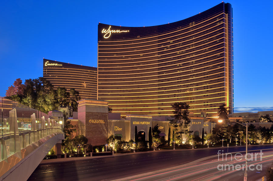 Wynn and Encore Hotel and Casinos Las Vegas NV Photograph by David Zanzinger