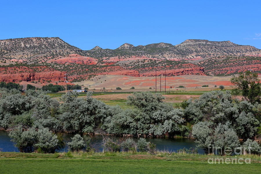 Wyoming Landscape with Red Hills Photograph by Carol Groenen