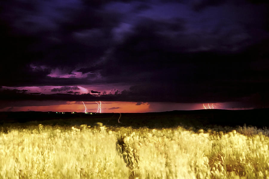 Wyoming Lightning Photograph by Jason Politte