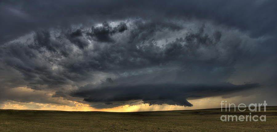 Spring Photograph - Wyoming Supercell  by Jeremy Holmes