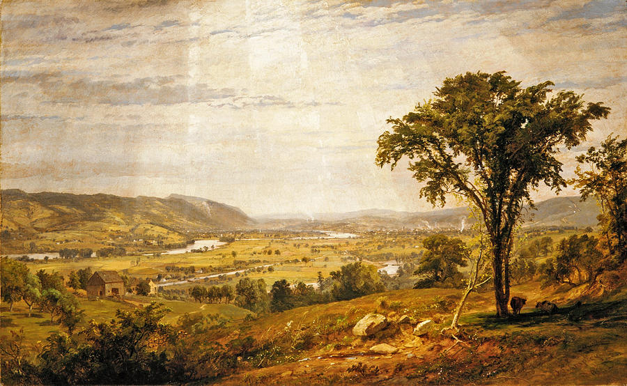 Wyoming Valley. Pennsylvania Painting by Jasper Francis Cropsey