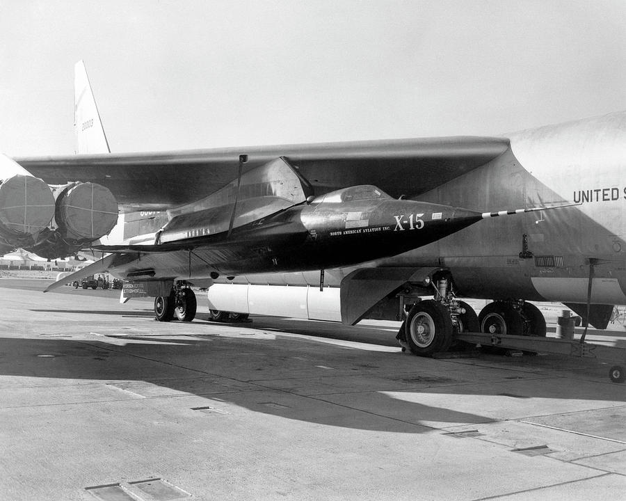 X-15 Aircraft On A Boeing B-52 Photograph by Nasa