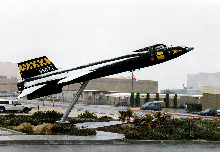 Airplane Photograph - X-15 Aircraft Replica Installation by Nasa