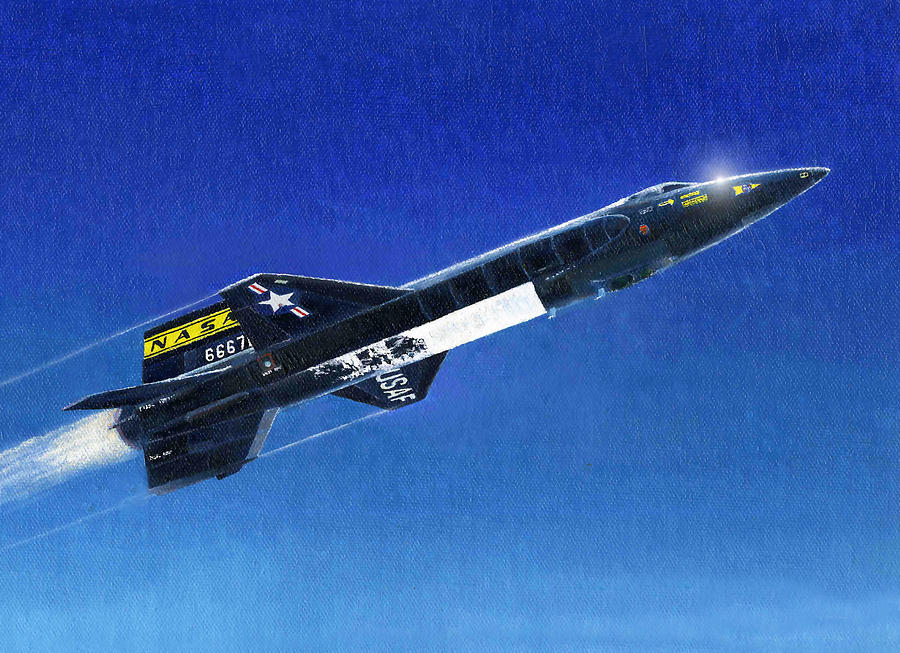 X-15 Painting by Douglas Castleman