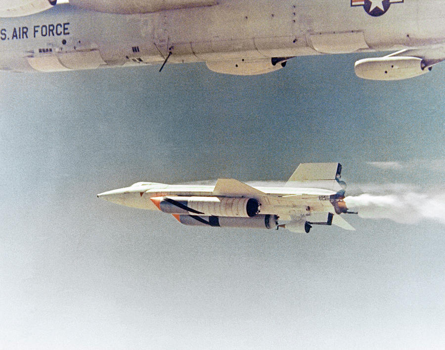 X-15 Launch From A Boeing B-52 Photograph by Nasa