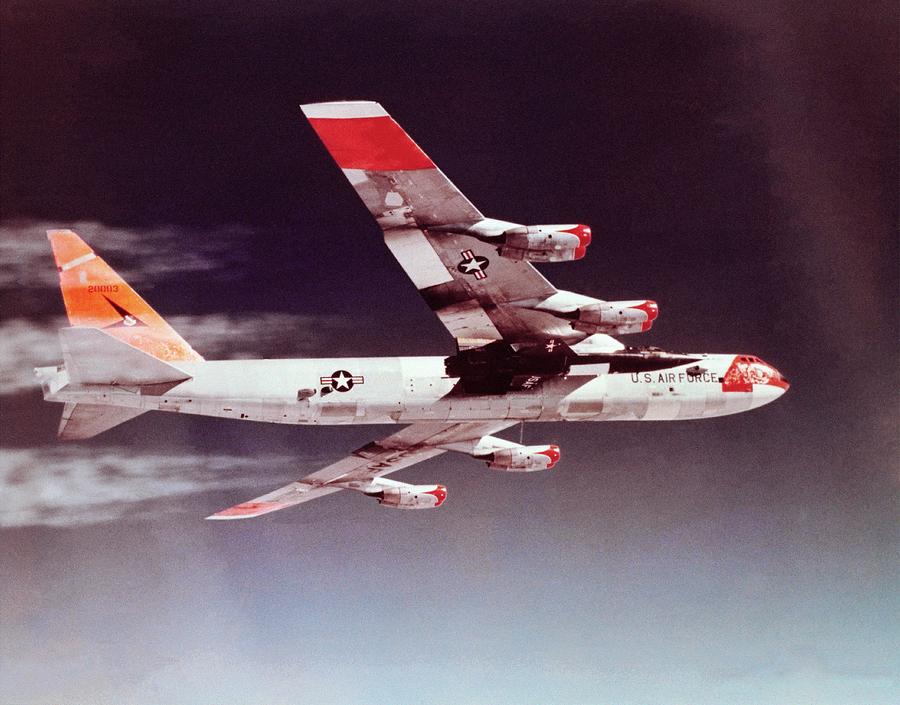 X-15 Mated To Its Mothership B52 Photograph by Nasa