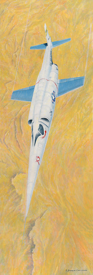 X-3 Stiletto Painting by Douglas Castleman