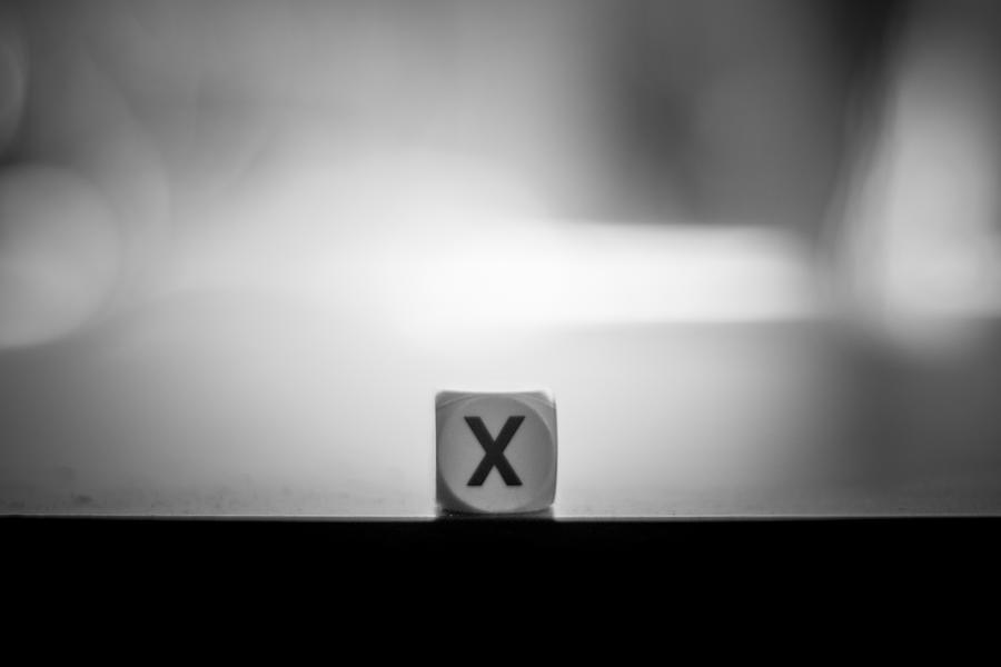 Cube Photograph - X Marks the Spot by Steve Johnson