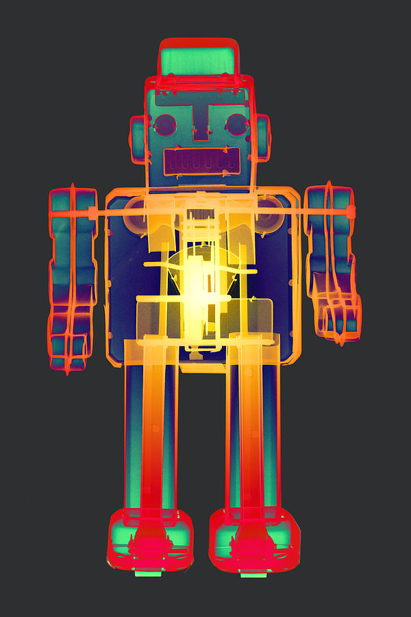 X-ray Robot BB No.1 Digital Art by Roy Livingston