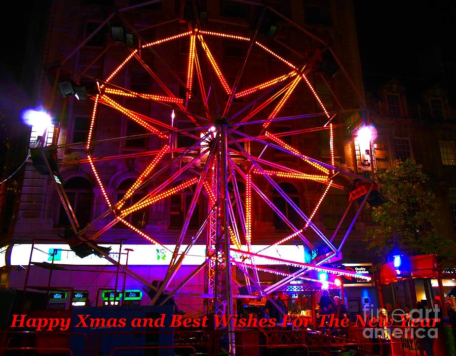 Xmas Ferris Wheel Photograph by Joan-Violet Stretch