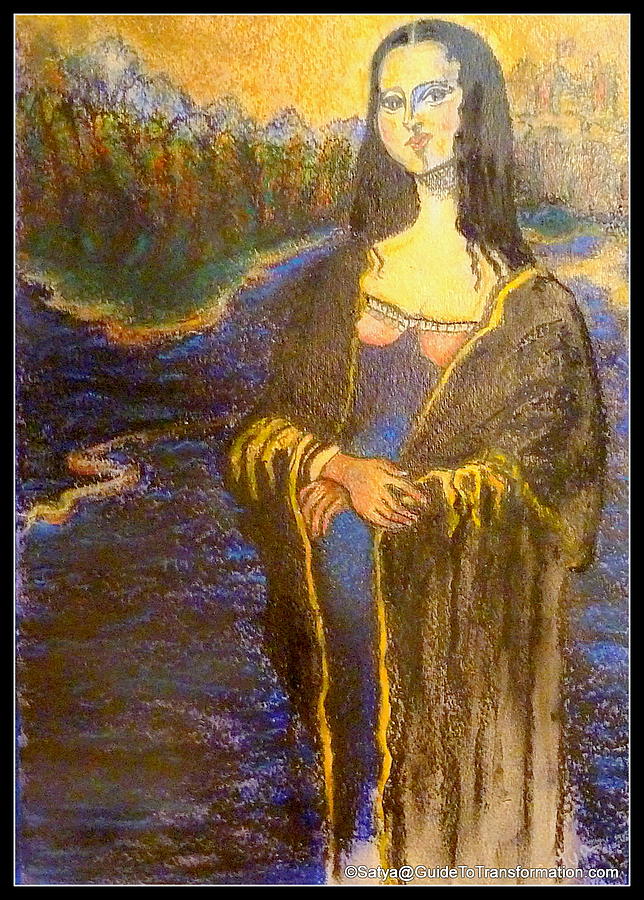 Woman Painting - Ya Think Mr. Akins by Satya Winkelman Woman Painting - Ya Think Mr. Akins by Satya Winkelman