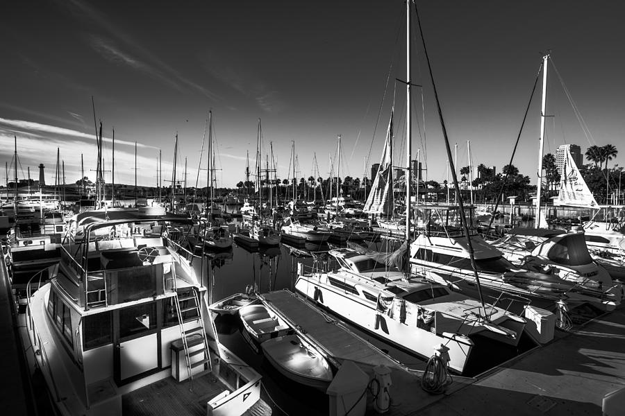 Long Beach Photograph - Yacht At The Pier  by Sviatlana Kandybovich