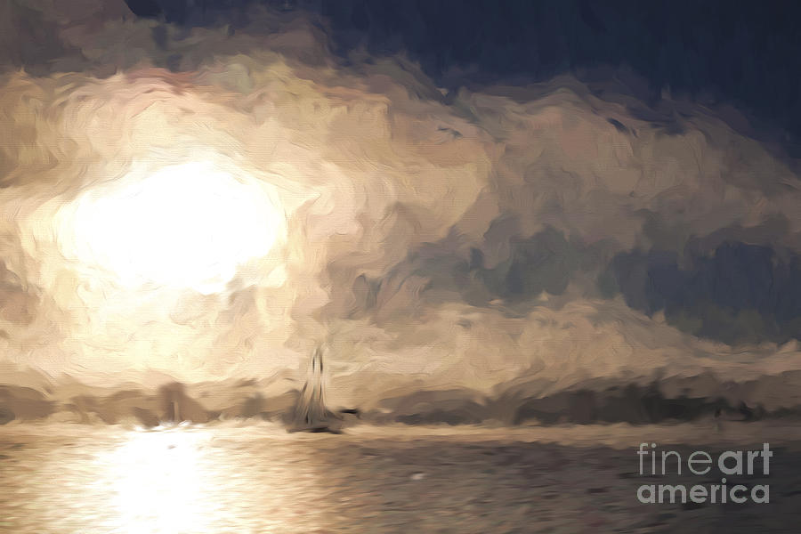 Yacht Photograph - Yacht in morning mist by Sheila Smart Fine Art Photography