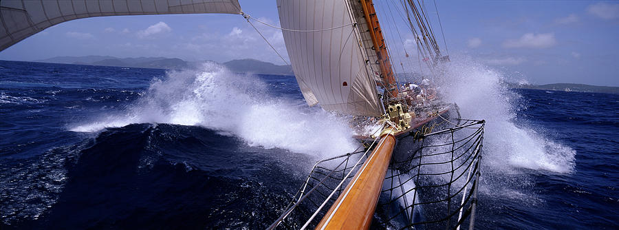 Color Image Photograph - Yacht Race, Caribbean by Panoramic Images