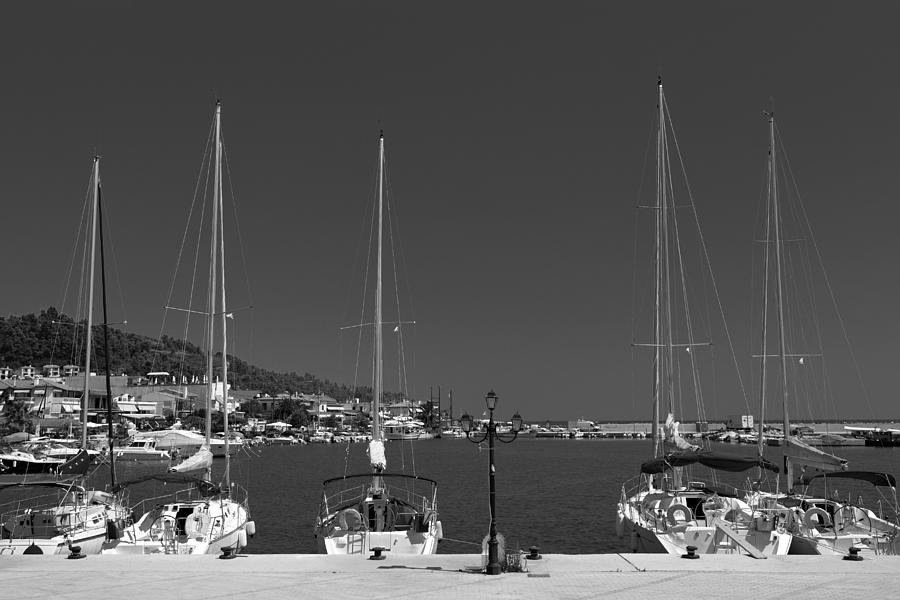 Yachts at Anchor Photograph by Roy Pedersen