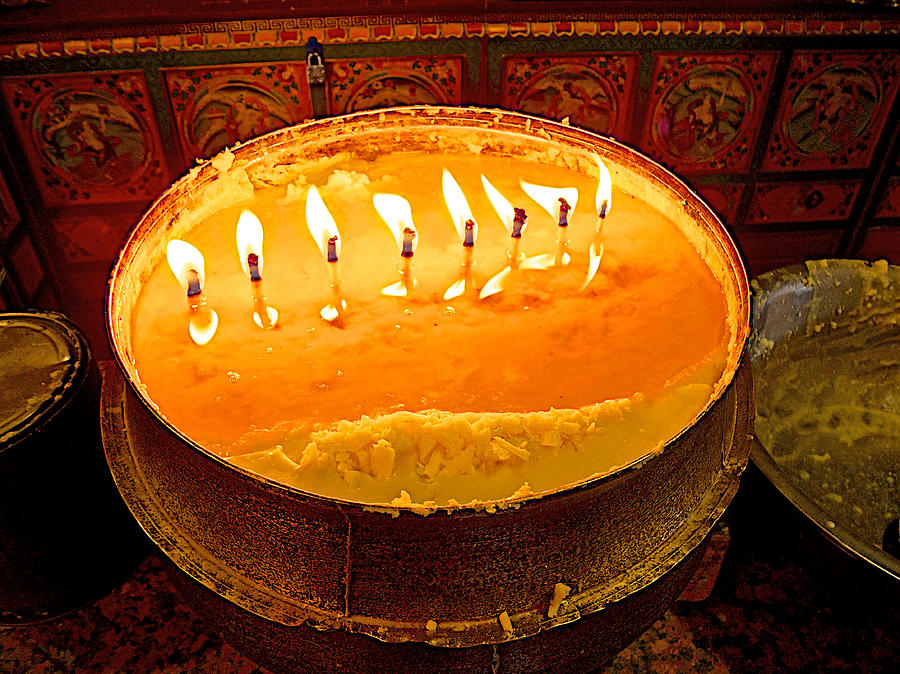 Yak Butter Candles in Sera Monastery in LhasaTibet Photograph by Ruth