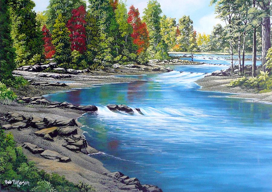 Landscape Painting - Yakima River by Bob Patterson