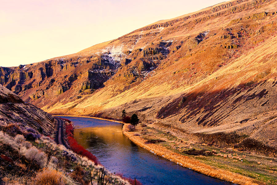 Yakima River Canyon - Washington - February 2008 Photograph by Steve G ...