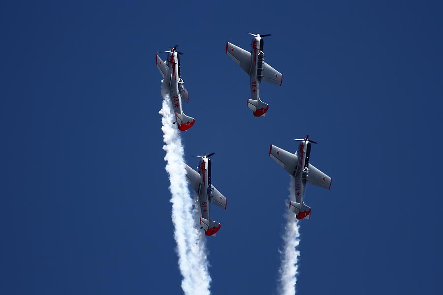 Yakovlevs formation flying Photograph by Ramabhadran Thirupattur