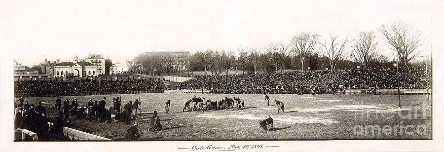 Football Photograph - Yale Football Circa 1898 by Jon Neidert