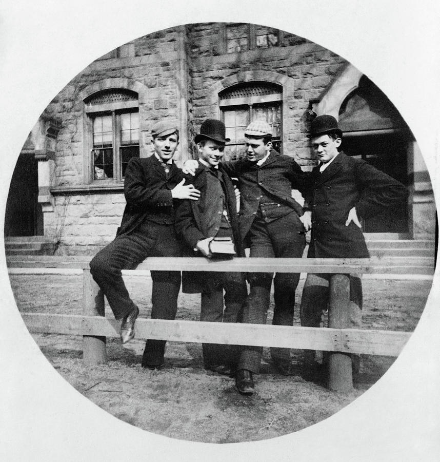 Yale Students, C1890 Photograph by Granger