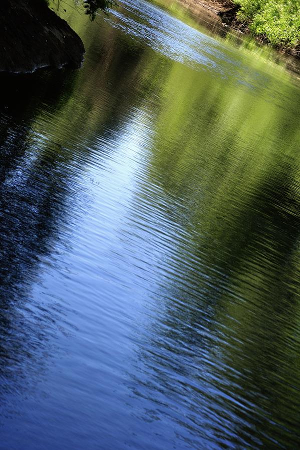 Nature Photograph - Yamhill River Abstract 24849 by Jerry Sodorff
