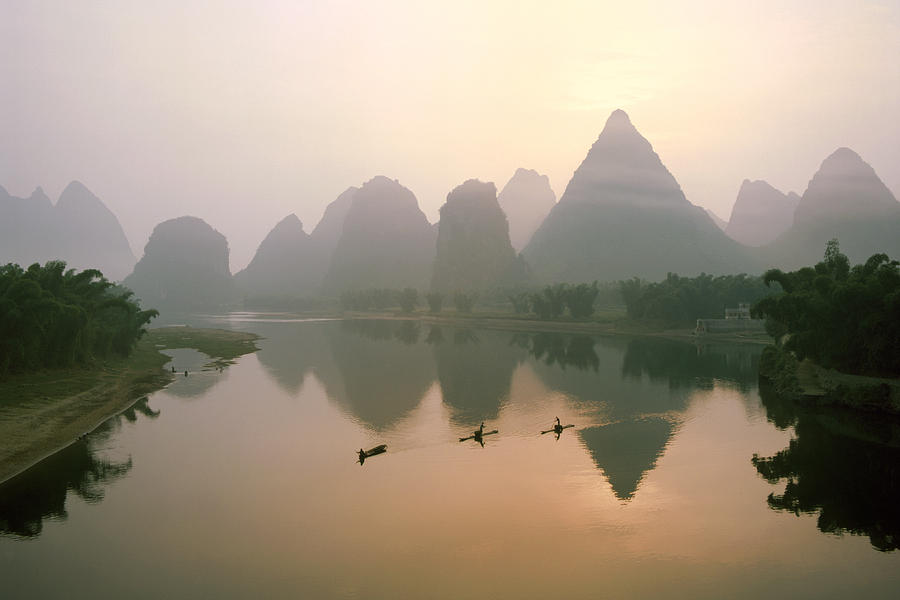 Yangshuo Li River At Dawn Photograph By King Wu - Fine Art America