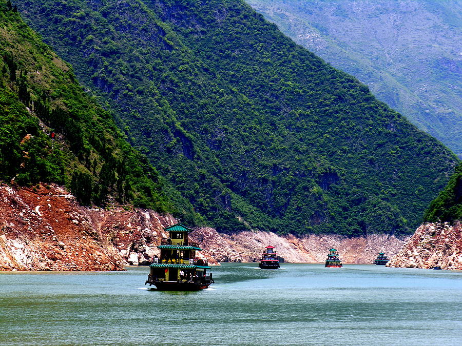 Yangtze River - Three Gorges Photograph by Jacqueline M Lewis