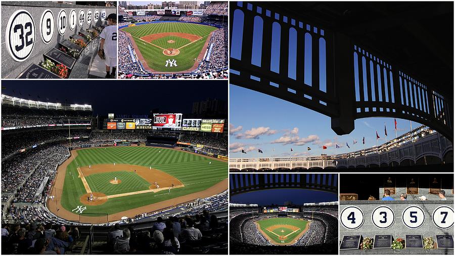 Yankee Stadium Photograph - Yankee Stadium Collage by Allen Beatty
