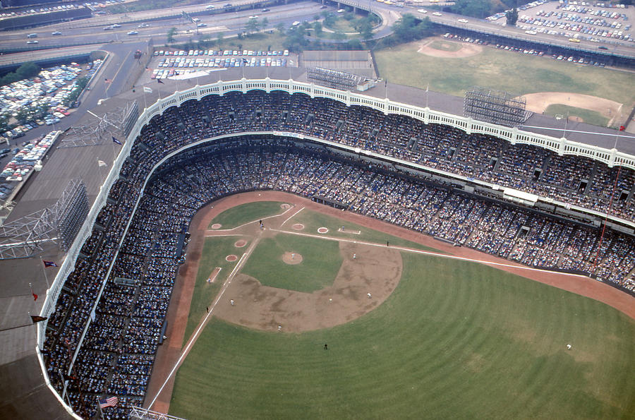 New York Yankees Photograph - Yankee Stadium From Above by Retro Images Archive