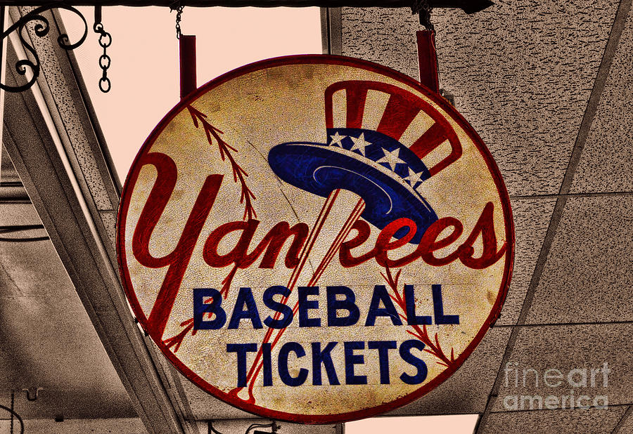 New York Yankees Photograph - Yankees Baseball by Tommy Anderson
