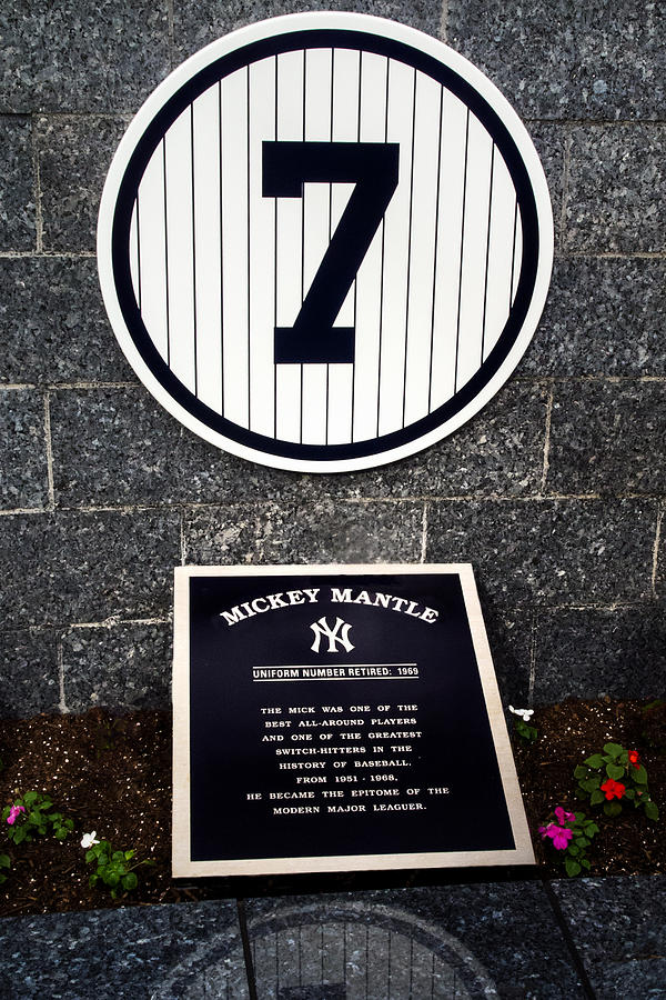 Yankees No.7 Monument Park Photograph by Gary Slawsky - Fine Art America