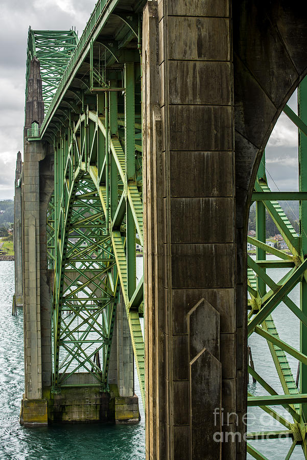 Yaquina Bay Bridge - Newport - Oregon Photograph by Gary Whitton