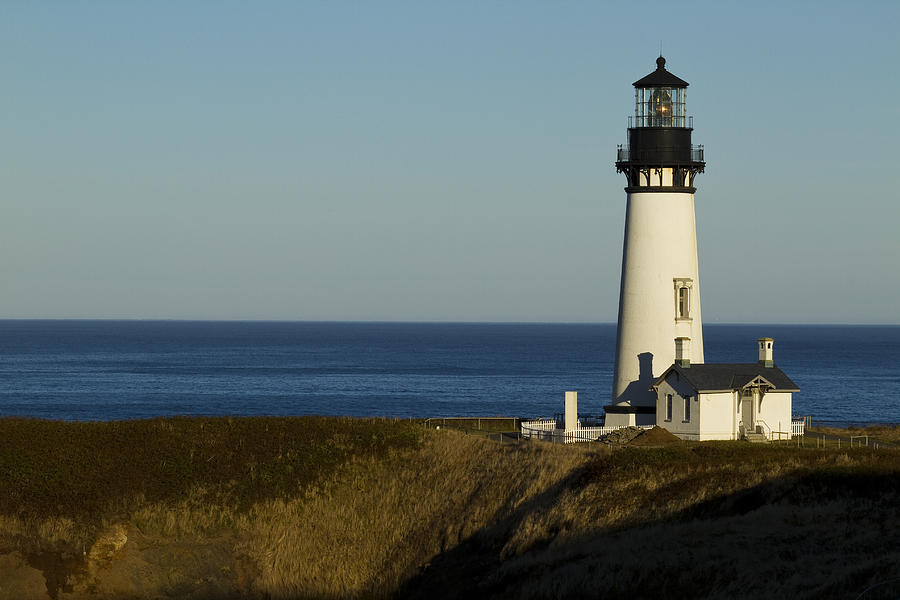 Architecture Photograph - Yaquina Head Lighthouse 4 D by John Brueske
